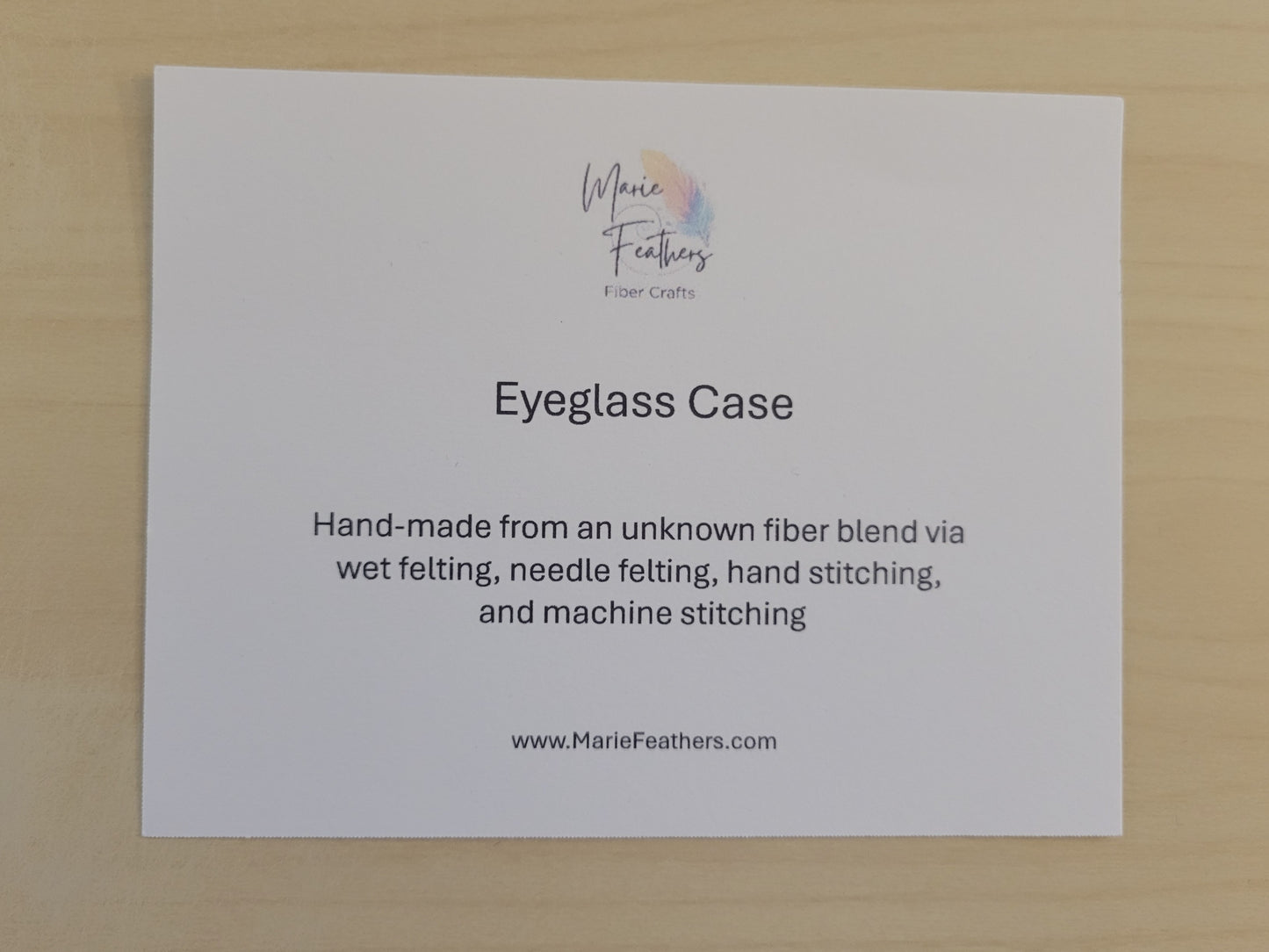 E04 - Eyeglass Case - Blue with White Sheep (Snap Closure)