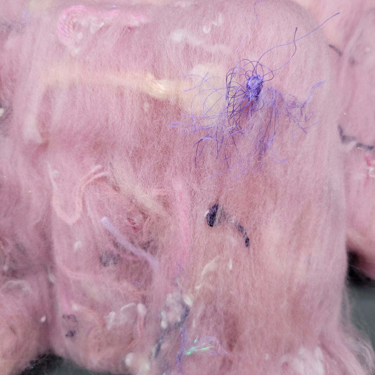 T09 - Textured Batt: Dusty Rose Matisse - Mini Batts (3.0 oz)